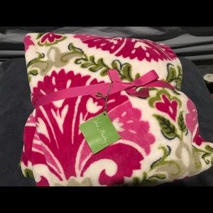 SOLD--Vera Bradley Throw Blanket in Julep Tulip